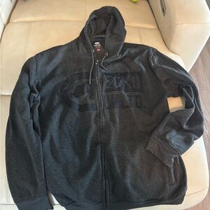 Ecko Unlimited Men's Charcoal Zip-Up Sweater